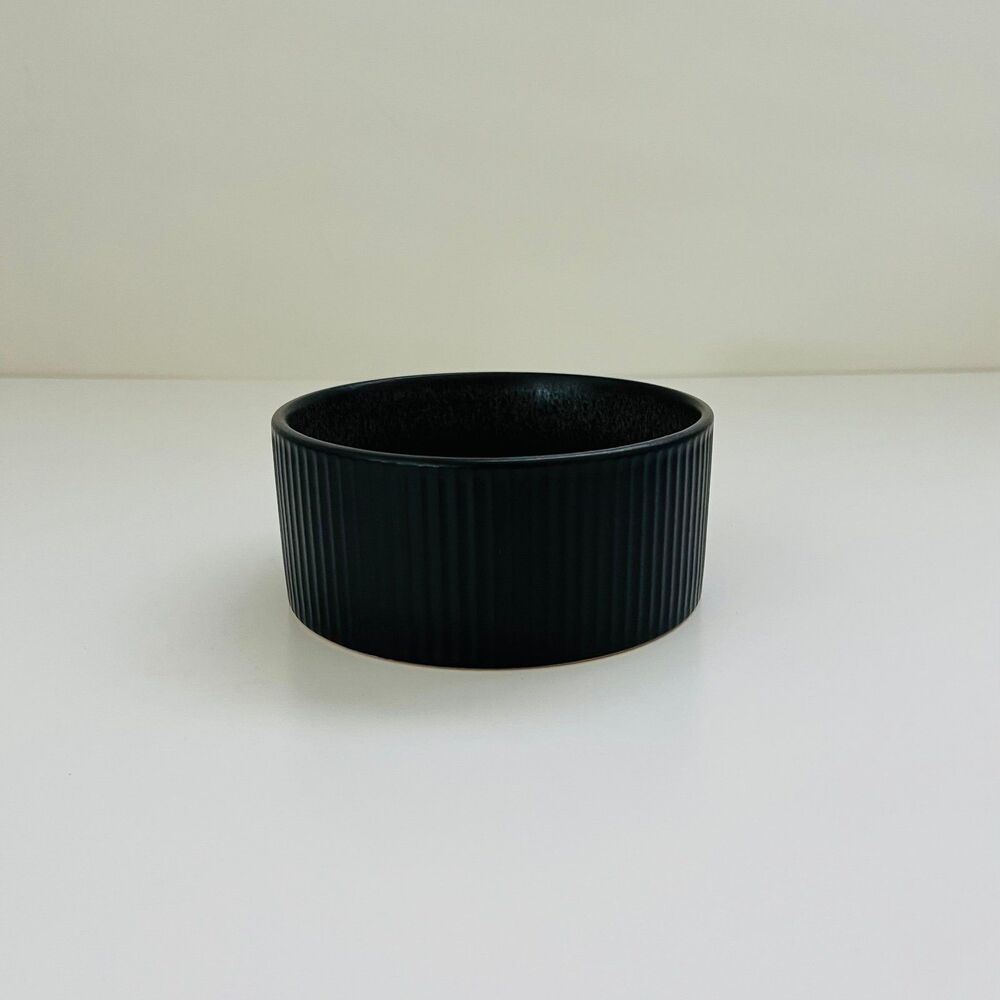 SANGO Anderson Reactive Black Stoneware Cereal Bowl